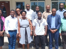  A group photo of experts from World Health Organisation , country office and other institutions who were invited by TMDA to provide technical advice on surveillance of ART toxicity. The meeting was held at TMDA Sub Head Offices in  Dar es Salaam on 09th A
